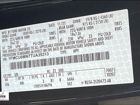 New 2026 Ford Escape ST-Line FWD image 13