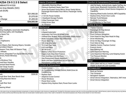 New 2026 MAZDA CX-5 Select AWD/4WD image 4