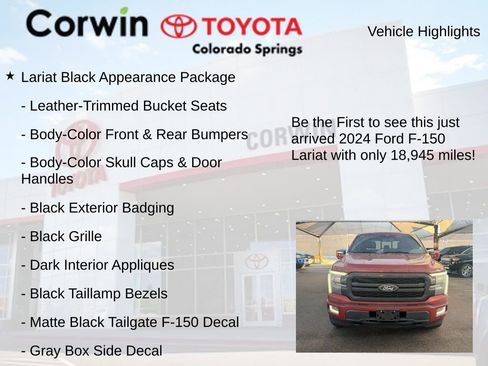 Used 2024 Ford F150 Lariat w/ Equipment Group 502A High image 4