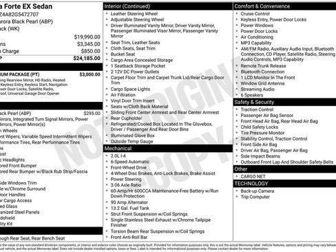 Used 2016 Kia Forte EX w/ EX Premium Package FWD image 5