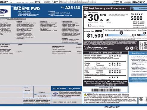 Used 2023 Ford Escape Active FWD image 36