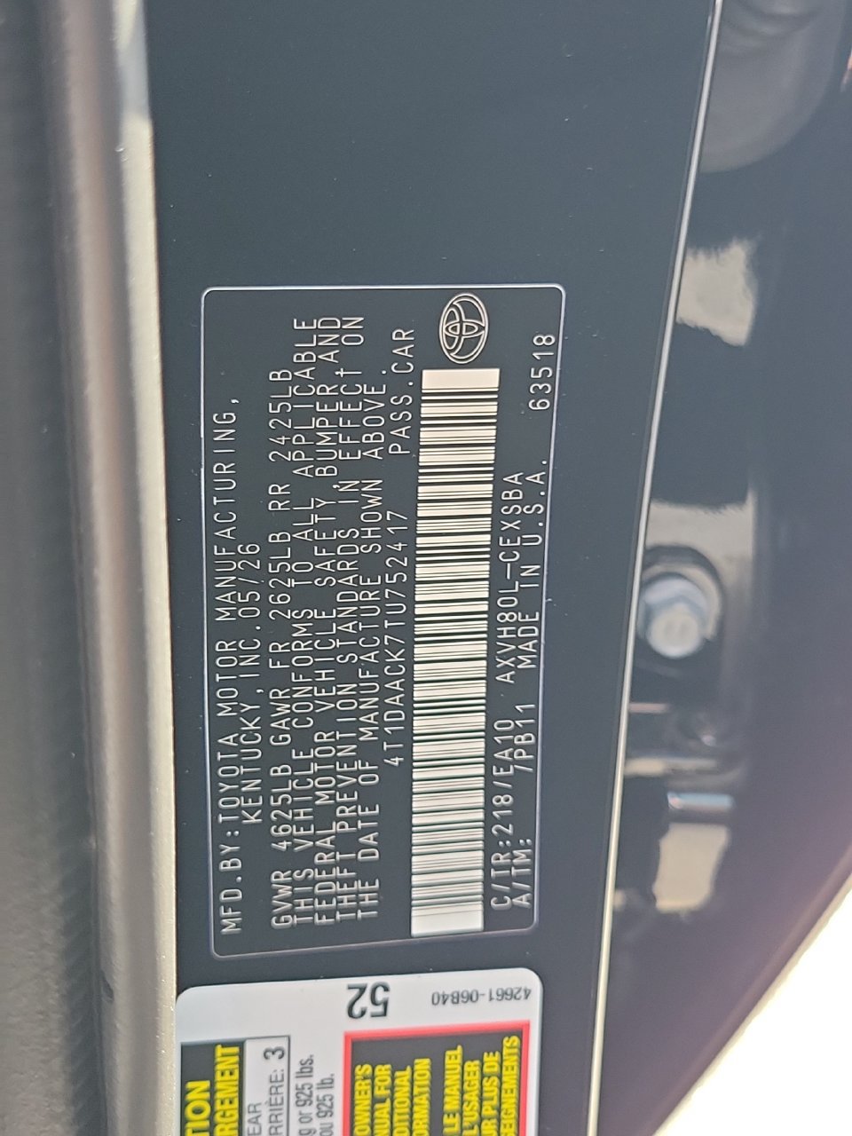 Used 2026 Toyota Camry SE FWD image 30