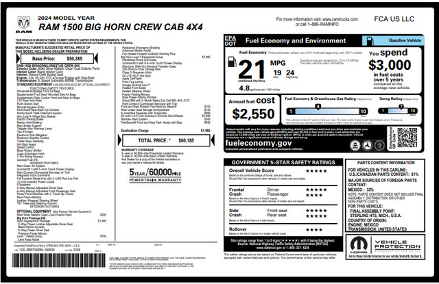 Used 2024 RAM 1500 Big Horn AWD/4WD image 42
