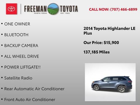 Used 2014 Toyota Highlander Plus image 9