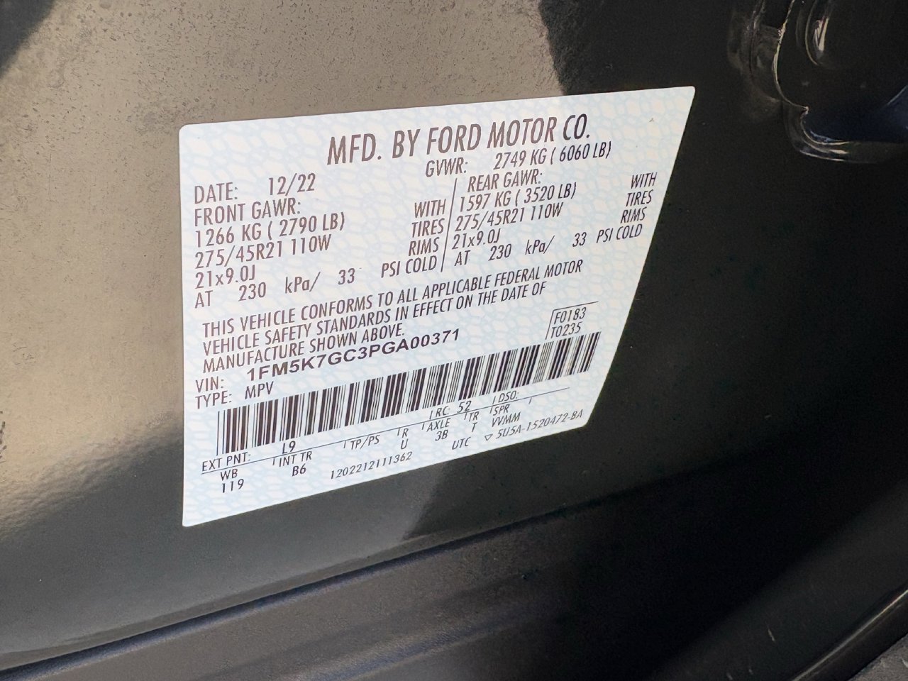 Used 2023 Ford Explorer ST w/ Equipment Group 401A RWD image 34