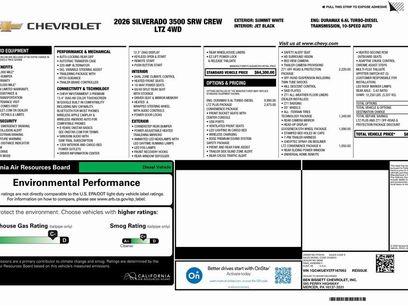 New 2026 Chevrolet Silverado 3500 LTZ w/ LTZ Plus Package