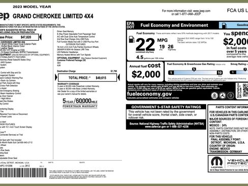 Used 2023 Jeep Grand Cherokee Limited image 3