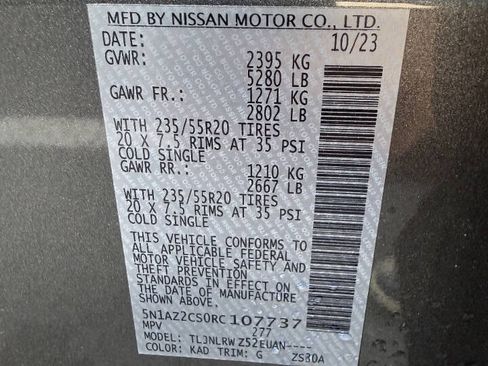 Used 2024 Nissan Murano SL w/ Cargo Package AWD/4WD image 31