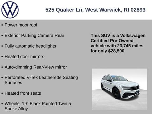 Certified 2023 Volkswagen Tiguan SE R-Line AWD/4WD image 13