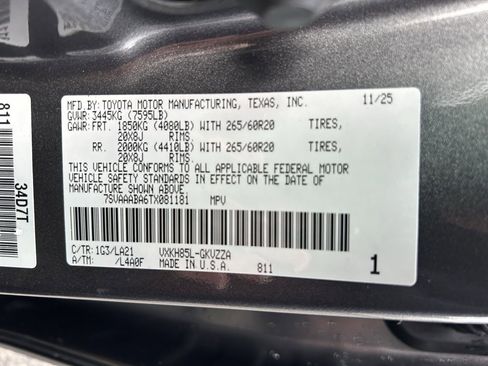 New 2026 Toyota Sequoia Platinum image 25