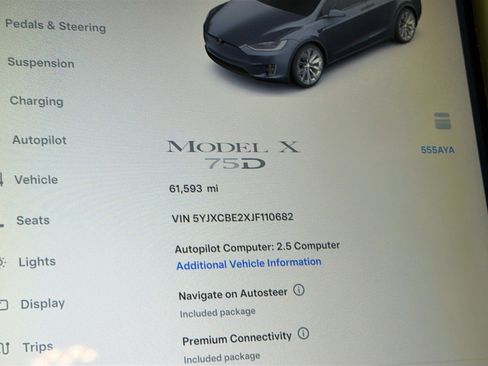 Used 2018 Tesla Model X 75D AWD/4WD image 8