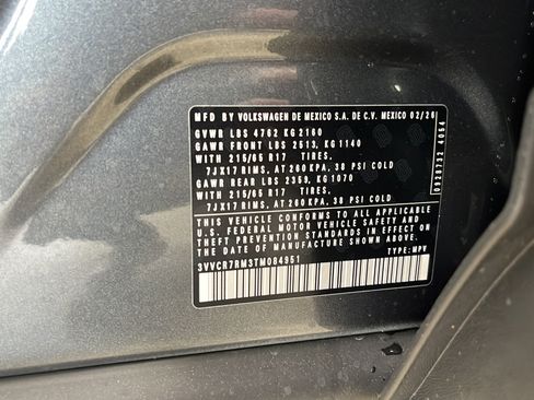 New 2026 Volkswagen Tiguan S FWD image 25