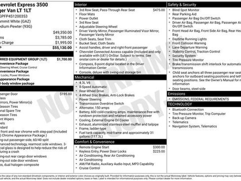 Used 2025 Chevrolet Express 3500 LT w/ LT Preferred Equipment Group image 14