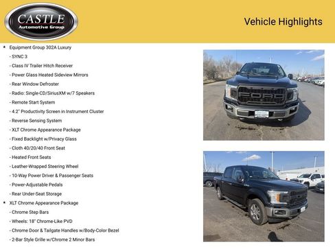 Used 2018 Ford F150 XLT w/ Equipment Group 302A Luxury image 4