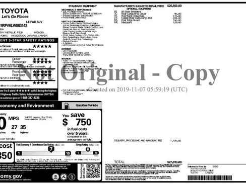 Used 2020 Toyota RAV4 LE w/ Carpet Mat Package FWD image 5