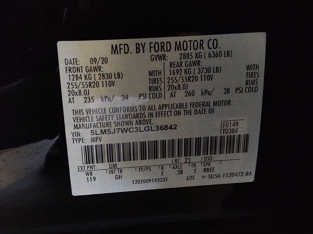 Used 2020 Lincoln Aviator Reserve w/ Elements Package Plus RWD image 33