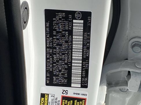 Certified 2026 Toyota Camry XLE FWD image 12