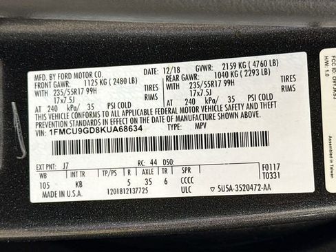 Used 2019 Ford Escape SE AWD/4WD image 31