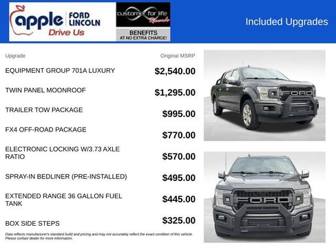 Used 2018 Ford F150 Platinum w/ Equipment Group 701A Luxury AWD/4WD image 4
