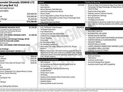 Certified 2021 Chevrolet Silverado 3500 LTZ w/ LTZ Convenience Package AWD/4WD image 27