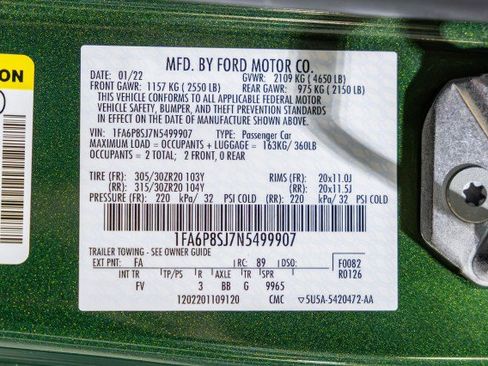 Used 2022 Ford Mustang Shelby GT500 w/ Carbon Fiber Track Pack RWD image 56