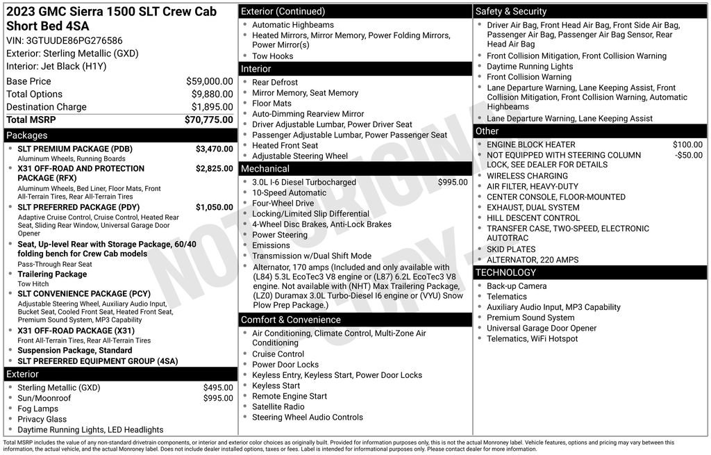 Used 2023 GMC Sierra 1500 SLT w/ SLT Premium Package AWD/4WD image 5