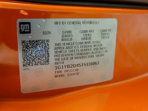 New 2026 Chevrolet Corvette Stingray Preferred Cpe w/ 2LT image 21