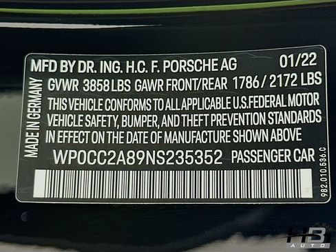 Used 2022 Porsche 718 Boxster Spyder RWD image 18