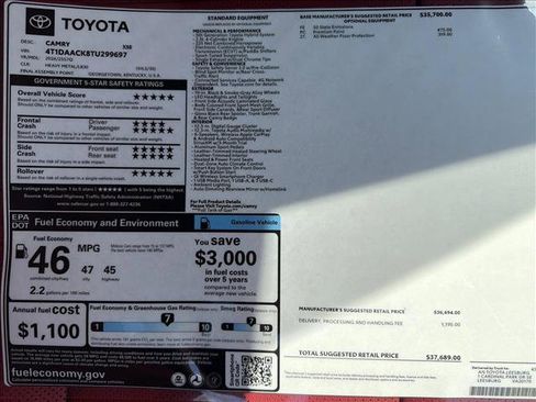 New 2026 Toyota Camry XSE FWD image 23