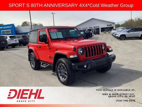 Used 2021 Jeep Wrangler Sport AWD/4WD image 1