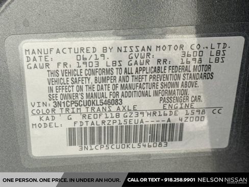 Used 2019 Nissan Kicks S FWD image 29