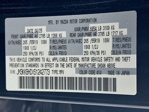 Used 2025 MAZDA CX-90 3.3 Turbo w/ Preferred Package AWD/4WD image 12