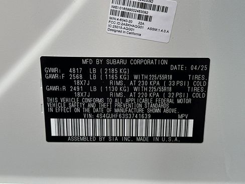 Used 2025 Subaru Crosstrek 2.5i Sport w/ Crosstrek Mirror Package image 37