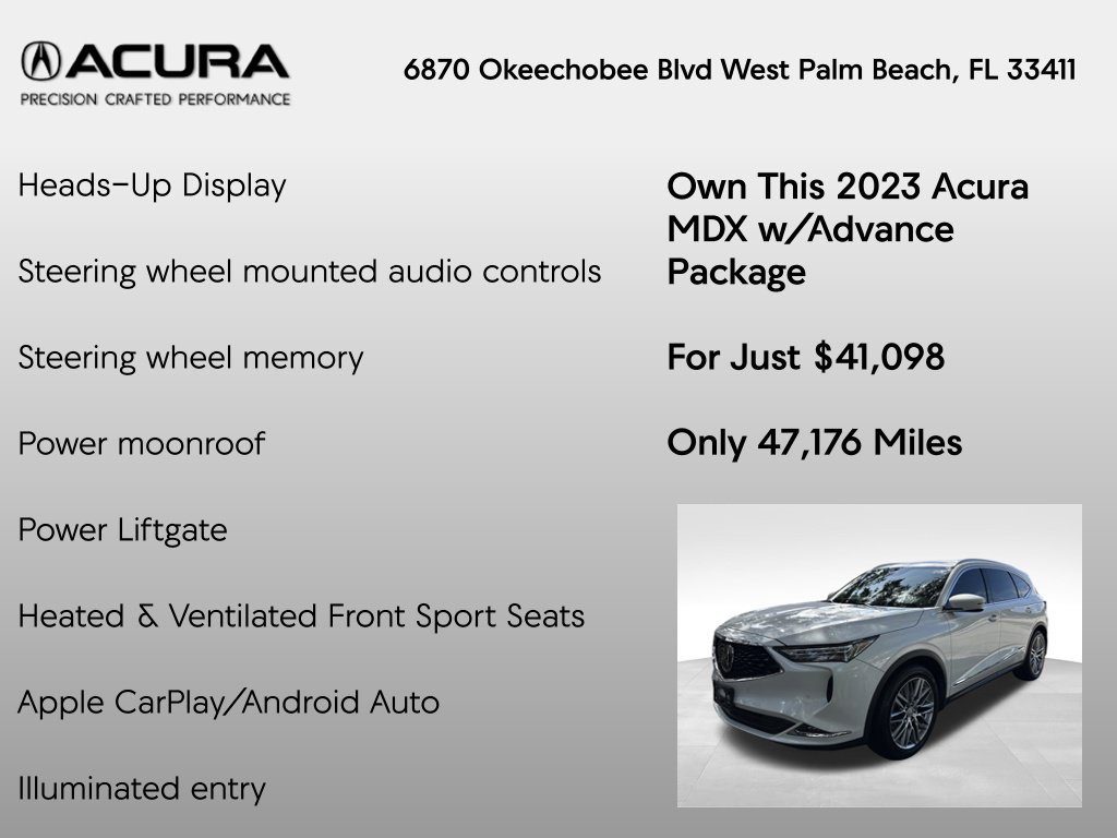 Certified 2023 Acura MDX w/ Advance Package AWD/4WD image 20