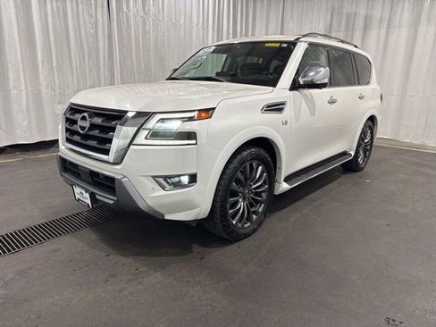 Used 2021 Nissan Armada Platinum w/ Captain's Chairs Package image 38