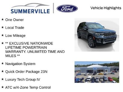 Used 2023 Jeep Grand Cherokee Overland w/ Luxury Tech Group IV