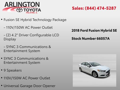 Used 2018 Ford Fusion SE FWD image 2