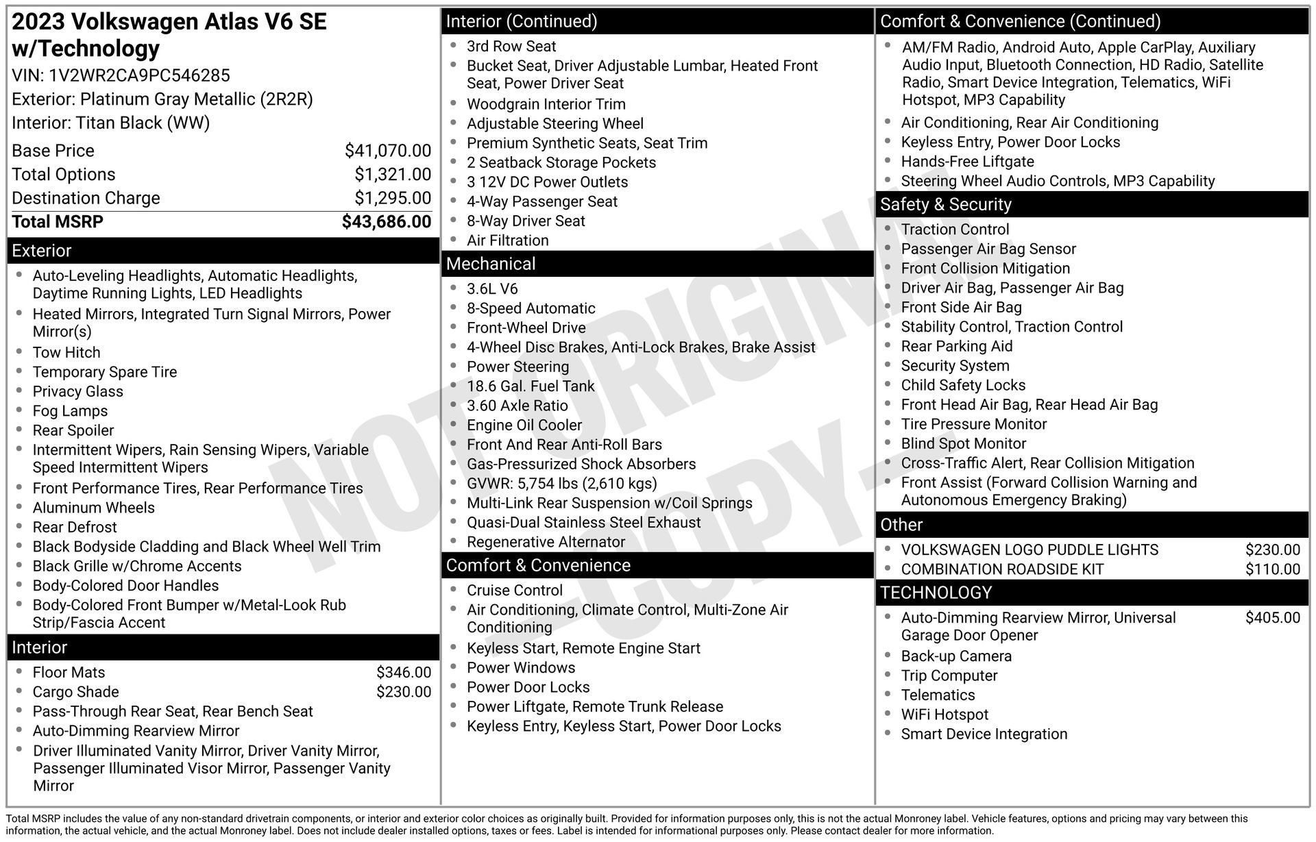 Certified 2023 Volkswagen Atlas SE FWD image 29