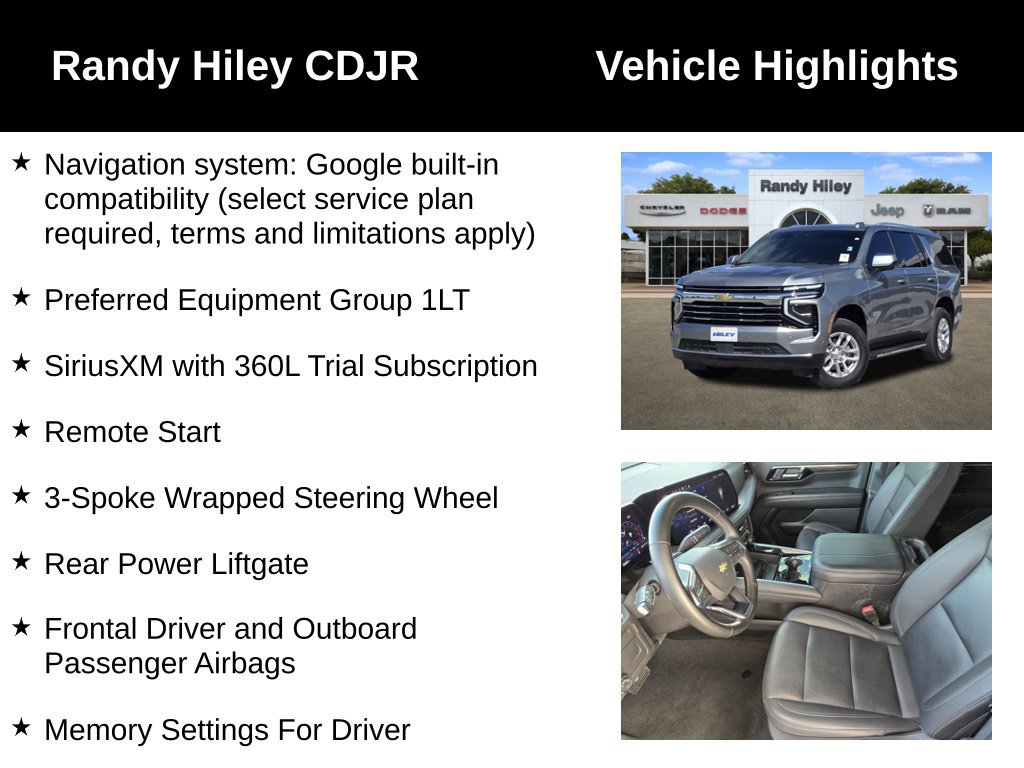 Used 2025 Chevrolet Tahoe LT RWD image 5