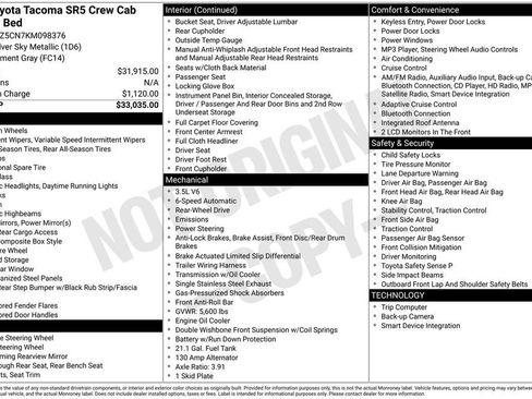 Used 2019 Toyota Tacoma SR5 image 33