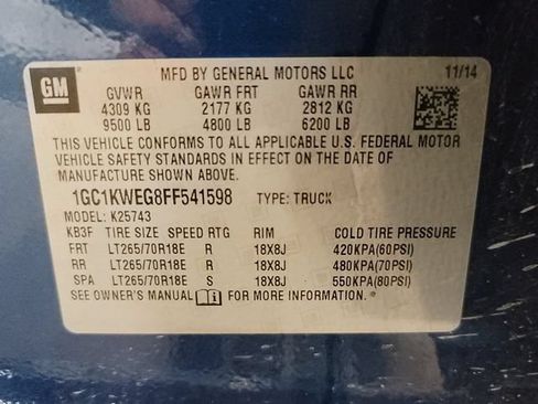 Used 2015 Chevrolet Silverado 2500 LTZ w/ LTZ Plus Package AWD/4WD image 30