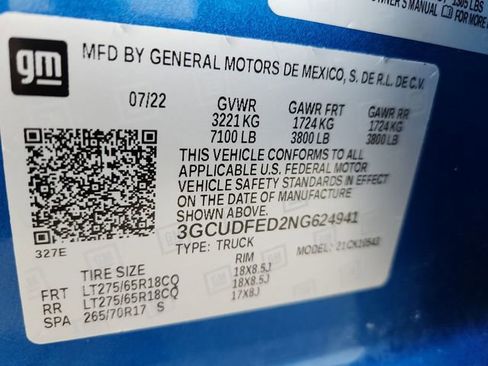 Certified 2022 Chevrolet Silverado 1500 LT Trail Boss w/ Convenience Package II image 33