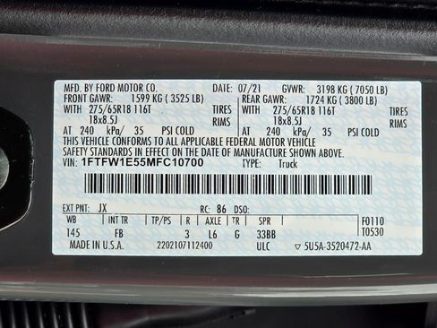 Used 2021 Ford F150 XLT w/ Equipment Group 302A High image 28