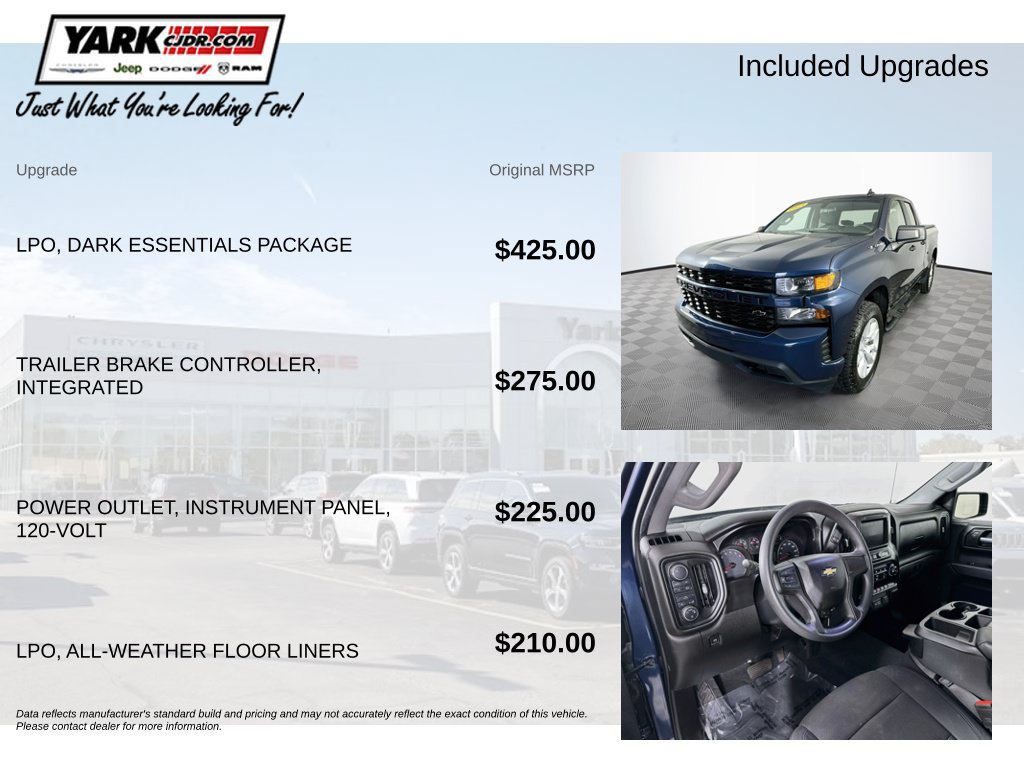 Used 2021 Chevrolet Silverado 1500 Custom w/ LPO, Dark Essentials Package AWD/4WD image 5
