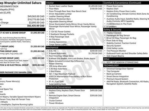 Used 2021 Jeep Wrangler Unlimited Sahara w/ Uconnect 4C Nav & Sound Group AWD/4WD image 31