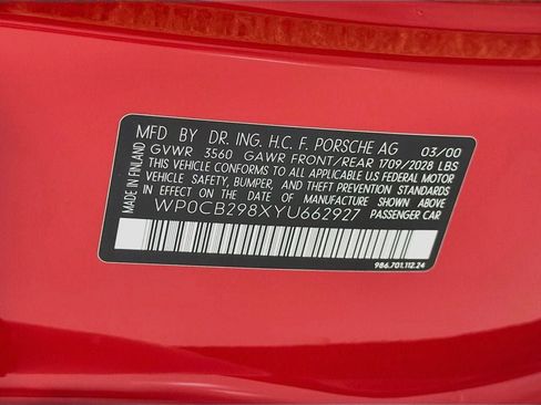 Used 2000 Porsche Boxster S RWD image 35