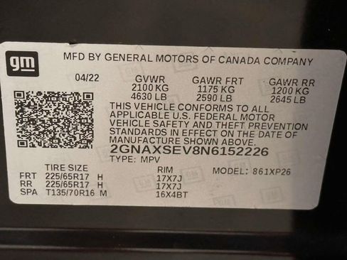 Used 2022 Chevrolet Equinox LS AWD/4WD image 30