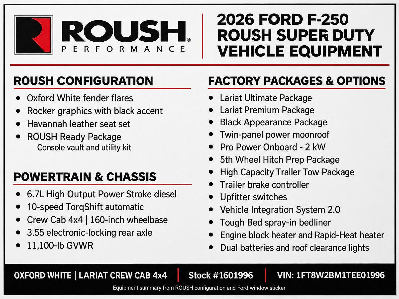 New 2026 Ford F250 Lariat w/ Black Appearance Package AWD/4WD image 2