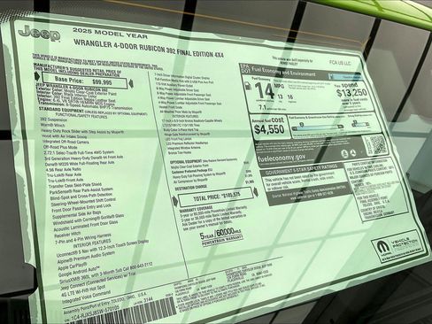 New 2025 Jeep Wrangler Unlimited Rubicon 392 image 21
