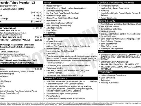 Used 2019 Chevrolet Tahoe Premier AWD/4WD image 37